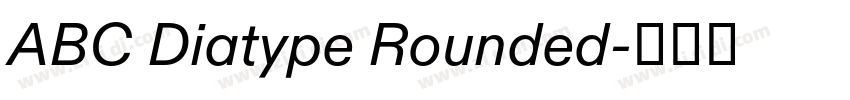 ABC Diatype Rounded字体转换